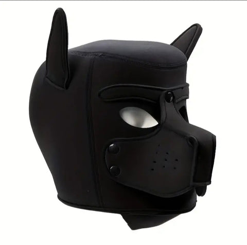 Máscara Puppy Play - Negra